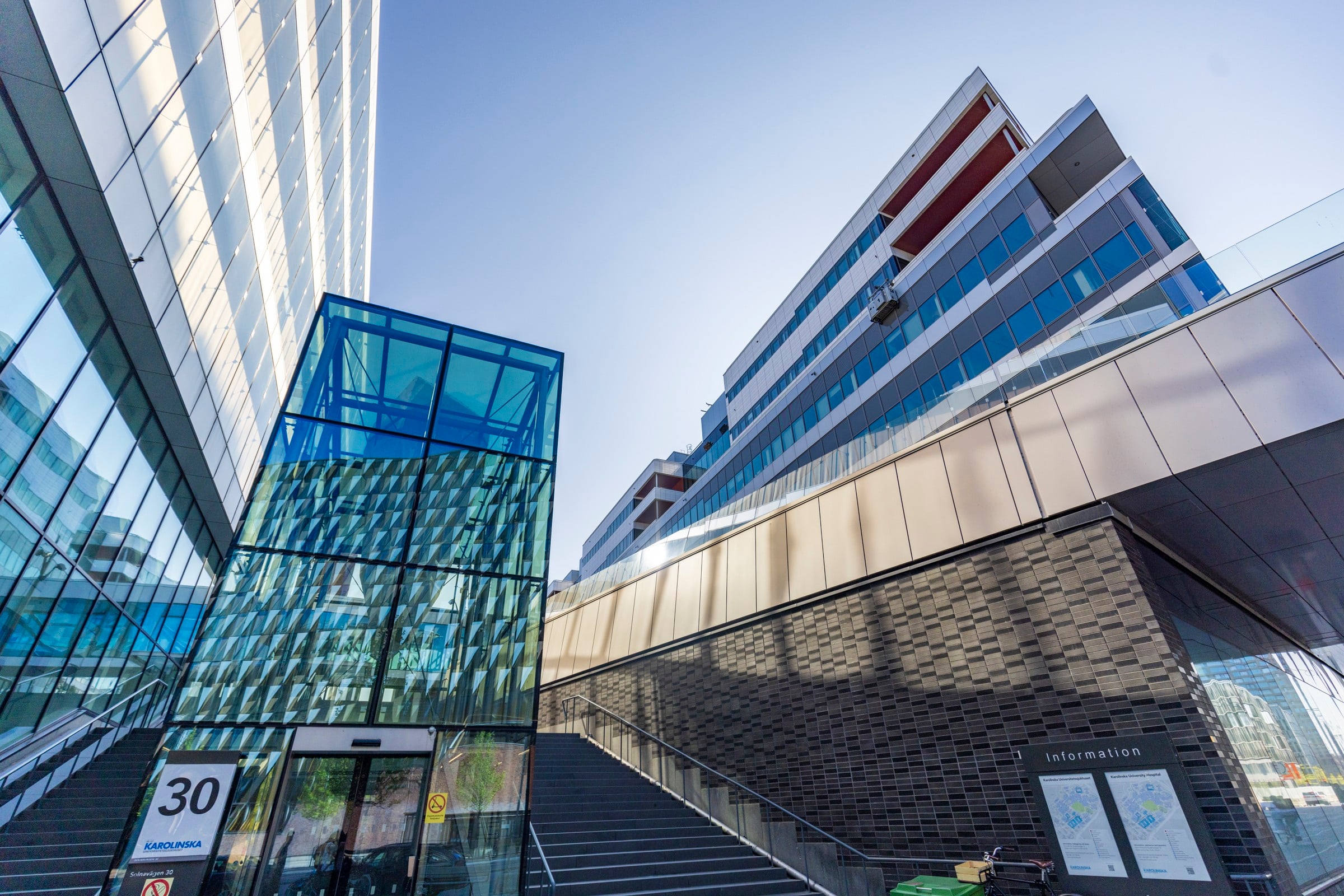karolinska building from below