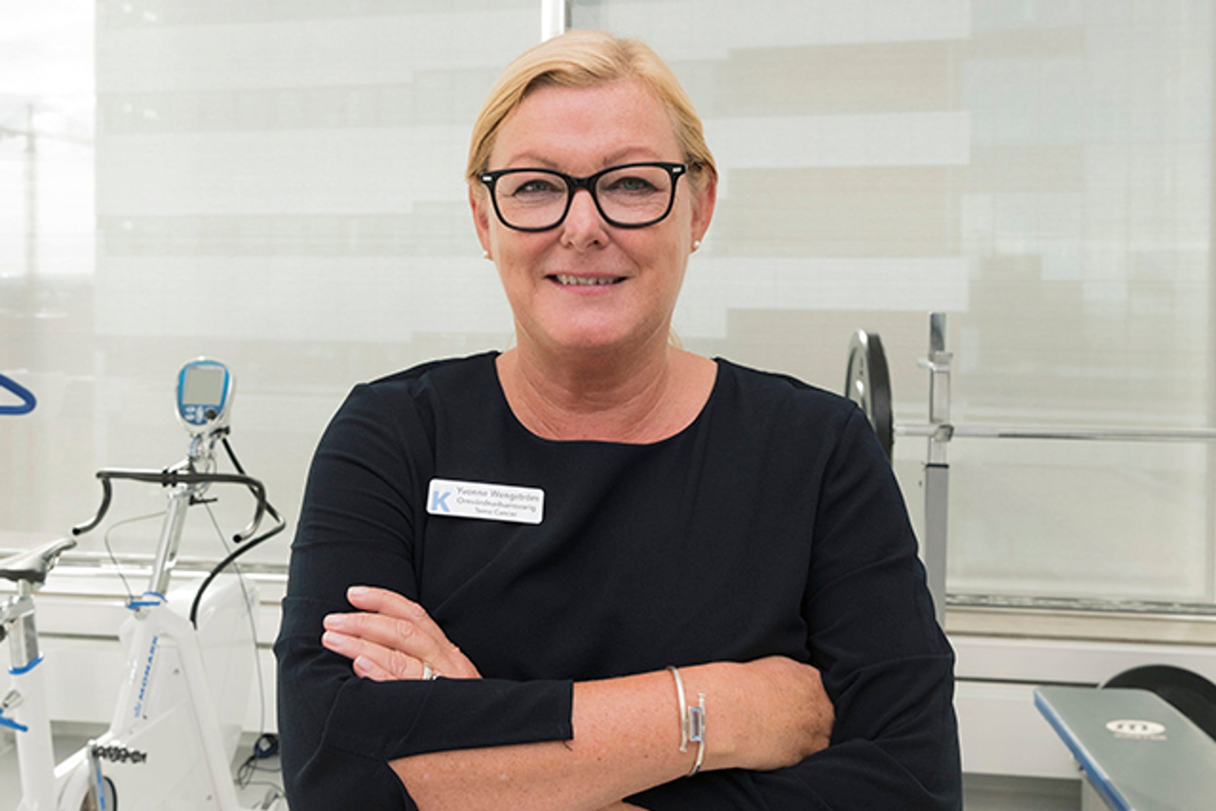 yvonne wengstr&ouml;m dressed in black shirt
